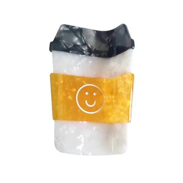 CLIP SUGAR Coffee Hair Clip,Acetate Hair Clip,Small Claw Clip for Women