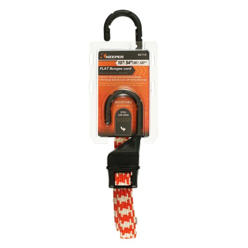 Keeper 06119 Adjustable Flat Bungee Cord, Multicolor
