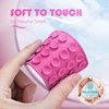 Silicone Phone Sticky Grip, Suction Phone Case Mount for iPhone and Android, Hands-Free Sticky Cell Phone Grip, Mobile Fidget Mirror Holder for Selfies and Videos