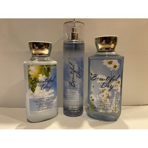 Bath & Body Works Beautiful Day Body Set | Shower Gel, Body Lotion & Fragrance Mist (Beautiful Day)