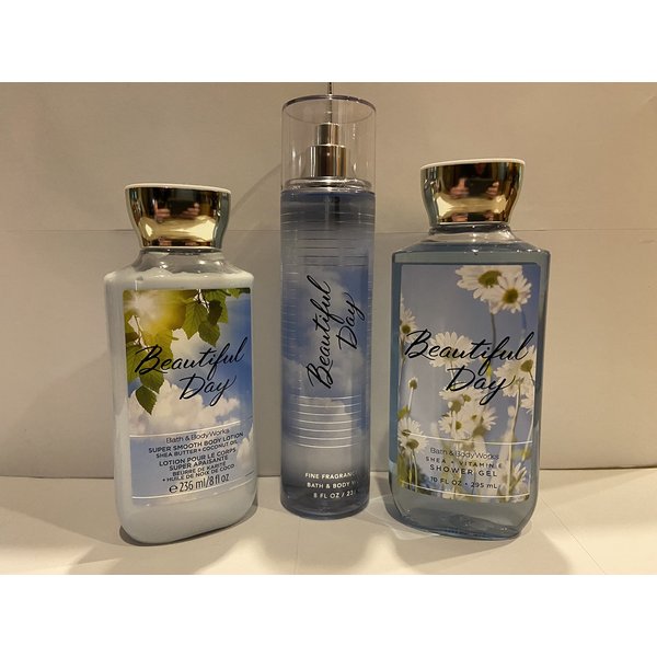 Bath & Body Works Beautiful Day Body Set | Shower Gel, Body Lotion & Fragrance Mist (Beautiful Day)