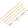 Hedume 600 Pcs Orange Wood Nail Sticks, Double Sided Multi Functional Cuticle Pusher Remover, Pointed End & Flat End Manicure Pedicure Tool