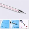 Mouygj Rhinestone Picker Dotting Pen, Nail Dotting Tool Double Head Wax Pen, Rhinestone Pickup Tool for DIY Nail Art