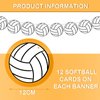 5 Pieces Volleyball Party Decorations Volleyball Party Supplies Softball Party Banners Volleyball Bunting Hanging Banners Volleyball Paper Garlands for Sports Theme Birthday (Volleyball Style)