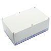 LeMotech ABS Plastic Junction Box Dustproof Waterproof IP65 Electrical Enclosure Box Universal Project Enclosure Grey with PC Transparent Clear Cover 9 x 5.9 x 3.4 inch(230 x 150 x 87 mm)