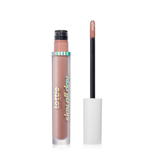 Lottie London Slay All Day in Squad, Velvety smooth, ultra long-lasting, smudge-free liquid lipst...