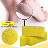Disposable Foot Scrubber Sponge Pads Pedicure Pumice Stone for Feet Callus Remover Medium Coarse Yellow 40Pcs