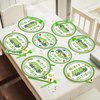BQK 96 Pcs Garbage Truck Paper Plates Garbage Truck Birthday Decorations Garbage Truck Party Supplies Garbage Truck Party Favors