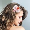 3Pcs Hawaiian Flower Hair Clips for Women,Orchid Hibiscus Hair Clip 3.5 Inch Artificial Flower Clips Summer Hair Accessories for Girls Beach Vacation Luau Tropical Wedding Party Decoration
