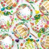 Gatherfun Tropical Luau Party Supplies Kit for 20 - Aloha Hawaiian Party Decorations with Disposable Paper Plates and Napkins | BBQs & Summer party