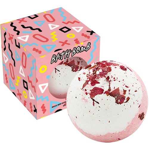 KASTU Dried Flower Bath Salt Balls,Rose Extract Essential Oils,Moisturizing Dry Skin,Fizzy Spa,Relaxation,Self Care,Relaxing,Bubble Bath Bomb Gifts Idea for Men Women