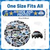 YYMYMGJ 74PCS Police Party Favors 24PCS Police Officer Slap Bracelets 50PCS Police Stickers Police Cars Stickers for Police Party Decorations Kids Gifts Classroom Rewards Prizes Carnival Christmas