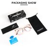 FEISEDY Blue Light Blocking Glasses Computer Glasses Women Men Fashion Cateye Glasses B2914