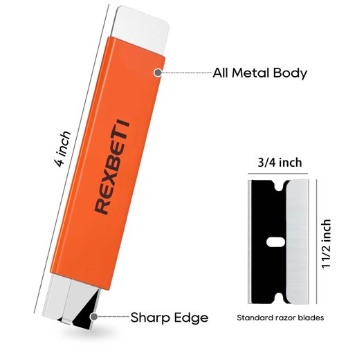 REXBETI 12 Pack Box Cutter, Retractable Cardboard Cutter, Handy Box Opener, More Sharp Single Edge Razor Blade Box Cutter Set for Packages Papers and Boxes, Antirust Utility Knife