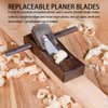 Utoolmart Bench Planer Blade, 2-pack of Replacement Plane Blade, High Speed Steel Carpentry Woodwork Hand Planer Blade, for Woodwork Planer DIY Tool Set, 7.28" x 1.77" x 0.12" Plane Blade Part