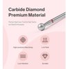 MelodySusie Ball Shape Cuticle Clean Nail Drill Bit 3/32'', Professional Safety Carbide Diamond Nail Bit Nail Cleaner for Cuticle Dead Skin Nail Prepare, Two Way Rotate, Manicure Nail Salon Supplies