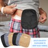6 Pcs Ostomy Bag Covers Waterproof Ostomy Shower Cover Stretchy Lightweight Colostomy Bags with Opening for Ileostomy Care (Black, Gray, Nude)