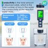 5 in 1 PH Meter for Water, PH/TDS/EC/Temp/Salt Meter, Salt Tester for Saltwater Pool, 0.01 Resolution High Accuracy Digital PH Tester for Hydroponics, Water, Wine, Aquariums and Fish Tank