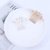 Leadigol Five-tooth Hair Comb Decorative Fashion Design Hair Accessories Hairpin Temperament Flowers Pearl Korean Style Headwear