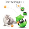KOOBULL Cat Toys, Interactive Cat Toys, Exercise Tumbler for Indoor Cats, Tower of Tracks Interactive 2-Tier with Exercise Balls, 3-in-1 Tumbler Catnip Toy, Green