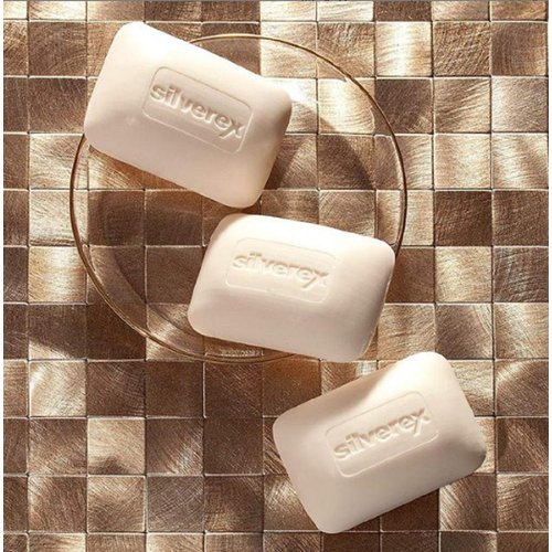 SILVEREX Colloidal Silver Soap Bar with Rich Bubbles for Skincare and Immune Improving Effect