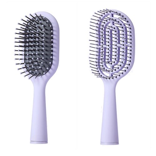 Wet & Dry Detangling Hair Brush set 2,Hair Straightener Brush Curly Hair Brush For Women Men & Kids Thick Hair - Faster Blow Drying - Vented Curved HairBrush