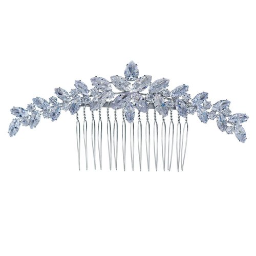 Rhinestone Wedding Hair Comb for Bride Hair Clip Cubic Zirconia Hair Pieces Crystal Wedding Hair Accessories for Women and Girls Hair Decoration