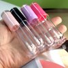 COSIDEA 26 pcs Refillable Empty 8ml Lip Gloss Tubes with clear Wand，Round Pink Lipgloss Containers，DIY cosmetic packing Container Bulk Wholesale