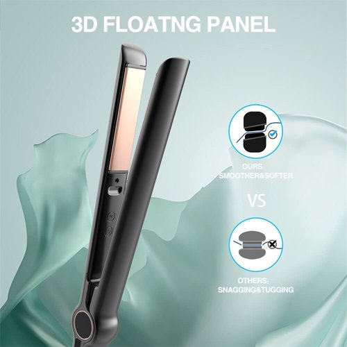 Hair Dryer Brush,Negative ion Hair Straightener,30s Instant Heating Straightening Iron with 4 Adjustable Temp & 60 Min Auto Off, Anti-Static Hair Iron for All Hair Types