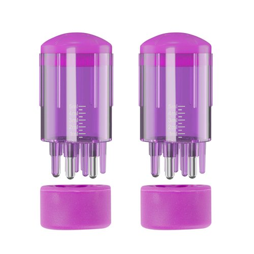 GTUDOR 2Pcs Scalp Applicator Comb, Hair Oil Applicator Brush, Oil Applicator Bottle for Hair Growth, Follicle Care Treat, Hair Loss Thinning (Purple)