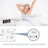 Welgo 7.5 Inches Huge Digital Alarm Clock for Seniors & Visually Impaired, Easy Set, USB Charging Port, 0-100% Dimmer, Snooze, Adjustable Volume, Outlet Powered for Bedroom