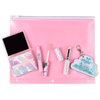Petite 'n Pretty New Makeup Set - Featherlight Clear Mascara & Brow Gel, Glo$$ Balm, Cloud Mine Backpack, Biodegradable Blotting Sheets + Makeup Bag for Kids, Tweens and Teens
