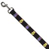 Dog Leash Money Bags Black Multi Color 4 Feet Long 1.0 Inch Wide