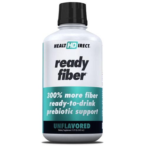 HEALTH DIRECT - Prebiotic Liquid Fiber Supplement for Women, Men and Kids - Ready Fiber - 15 Fl Oz - Unflavored - Easier Than Fiber Gummies, Fiber Powders and Fiber Pills for Woman