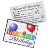 DEGASKEN Happy 29th Birthday Card, 29 Year Old Birthday Gifts for Men Women Him Her, Permanent Engraved Steel Wallet Card