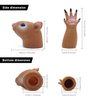 AQKILO Finger Puppet Set, Animals Puppet Show Theater Props, Novelty Toys Weird Stuff Gifts (Squirrel & Panda)