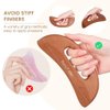 Scienlodic Gua Sha Massage Tool,Wood Therapy Massage Tools,Lymphatic Drainage Tool Anti Cellulite Massager,Scraping Board,guasha Tool for Body Shaping Neck Back Muscle Scraper Tool (Carbonization)