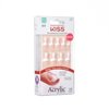 KISS Salon Acrylic, Press-On Nails, Nail glue included, 'Power Play', Pink, Real Short Size, Squoval Shape, Includes 28 Nails, 2g glue, 1 Manicure Stick, 1 Mini File