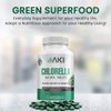 AKI Chlorella Superfood Supplement Tablets (250) | Green Superfood Fount of Vitamin B12, Iron, & Protein | Ideal in GMO Free & Vegan Friendly