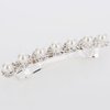 E EMZHOLE Luxury Rhinestone Hair Barrettes Pearl Diamond Hair Clip Temperament Diamond Headdress Ponytail Clip for Women and Girls (Pearl)
