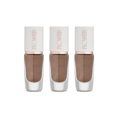 FLOWER BEAUTY Watercolor Eye Tint | Rose Water-Infused Pigmented Illuminating Liquid Eyeshadow | Fast-Drying, Long Lasting, Buildable, Blendable Eye Makeup – Twilight Wash (Pack of 3)