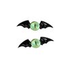 CoBtee Dark Gothic Devil Eyes Bat Wings Hair Clips Edge Hairpin Kids Adult Costume Halloween Cartoon Hair Accessories (black/A pair)