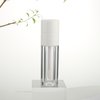 COSIDEA 20pcs Round 4ml 0.13oz White Empty lip gloss tubes with wand Lipgloss tube containers for lip oil packing