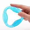 Nuby Comfy Gums Teething Toy - Textured Silicone Baby Teether Toy - 3+ Months - Blue
