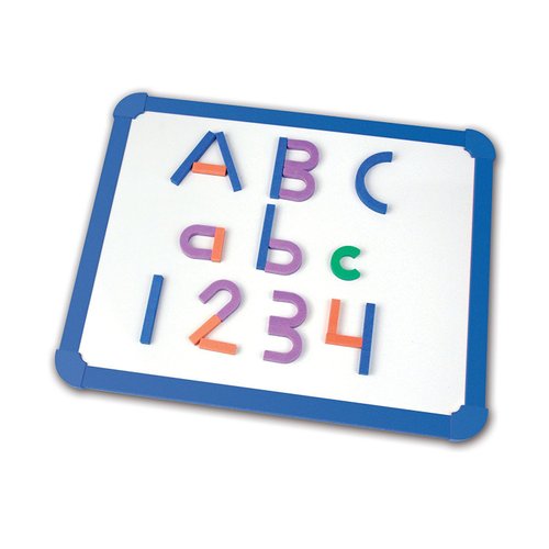 Learning Resources Magnetic Letter and Number Construction Set, Soft Foam Magnetic Shapes, Uppercase and Lowercase Letters, Teaching Aids, 262 Pieces, Grades PreK+, Ages 4+, Model Number: LER8551