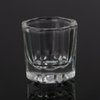 Rolabling Glass Crystal Dappen Dish Nail Art Acrylic Powder Holder Liquid Cup for Manicure Tools(2 pcs no lid)