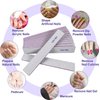 Nail Files (12 Pack), 100/180 Grit Emery Boards Nail File for Natural Nails and Acrylic Nails, Double Sided Emory Boards limas para unas acrilicas Profesional Fingernail Filer Reusable Manicure Gray