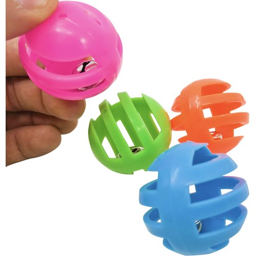 Bonka Bird Toys 1409 4 Foraging Bird Toy Balls Cockatiel Parakeet Toys cage Cages Parrot Budgie cat