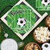 Xjoviative 40PCS Soccer Paper Plates and Napkins Party Supplies, Disposable Soccer Party Plates and Napkins Tableware Set for Soccer Birthday Party Decorations Serves 20 Guests (Soccer)