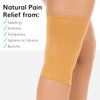BraceAbility Elastic Slip-on Knee Sleeve | Cotton Fabric Knee Pain Compression Bandage for Stretchy, Lightweight & Comfortable Support (2XL)
